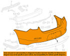 22827126 Gm Malibu Bumper-bumper Oem 13-14 Rear Cover Chevrolet