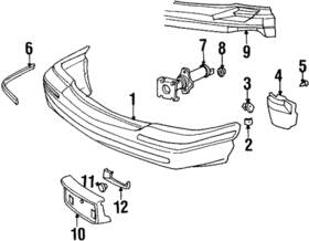 25685996 Gm Genuine Passenger Side Front Bumper Fascia Extension