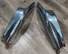 377313 Gm Pair 1968-1969 Corvette L&r 377313/4 Front Lower Bumper Guards Survivor Set Oem
