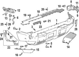 84861668 Gm Genuine Bumper Guard