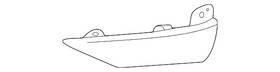 84925159 Gm Genuine Primed Front Driver Side Bumper Fascia Lower Molding