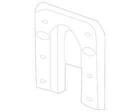 85664314 Gm Genuine Bumper Impact Bar Bracket