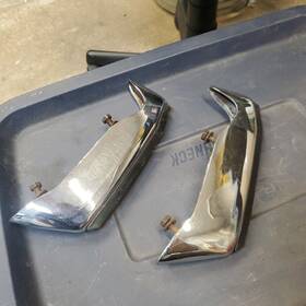 993826 Gm 1970-1972 Chevelle Rear Bumper Guard Pair Lh Rh