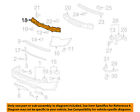 25909023 Gm Absorber Impact Bumper-bumper Oem Foam Enclave Buick 08-12