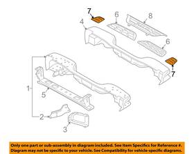 12335685 Gm Oem Chevrolet Rear Bumper-step Pad Protector Guard Sill Plate Left