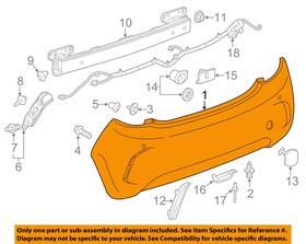 42625940 Gm Oem Bumper Cover 2016-22 Chevrolet Spark