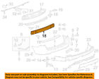 22891609 Gm Rear Bar Oem Bumper-impact