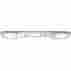 72365035288 Gm1102411 10410921 Aftermarket Replacement New Step Bumper Rear Face Bar Chrome Chevy Silverado 2500 Hd 12473000