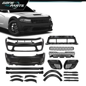 Gone11261128 Goneparts Widebody Kit Front And Rear Bumper Hellcat Style Fit For 2015-2023 Dodge Charger