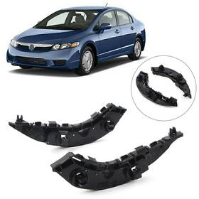 Goodcde 550749409720 1pair Front Bumper Retainer Bracket Support For Honda Civic 4-door Sedan 2006-11
