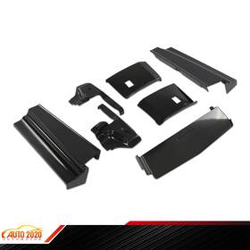 E-02bua565aabk Grandorange Fit For 1979-1985 1981 Cadillac Eldorado 2-door Rear Bumper Fillers Set Black