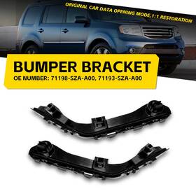 Wk-09pilot-003 Greatautopartsauxi For 09 - 15 Honda Pilot Front Bumper Driver Passenger Fender Bracket Holder New