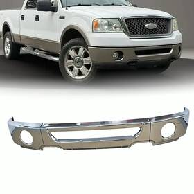 798-055 Gwm Motors Front Bumper Chrome Steel 3pcs For Ford F-150 2006 2007 2008 Oe Replacement