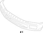 Hc3z-17757-d Ford Super Duty Oem Front Bumper Steel Chromed No Fog