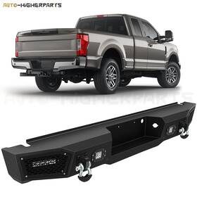 10244747 Higher-autoparts For 2011-2016 Ford F 250 Steel Rear Bumper Guard Led Light Bar Fog Lamps