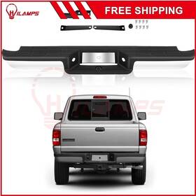 12374879 Hilamps Chrome - Complete Steel Rear Step Bumper Assembly For 1993-2011 Ford Ranger 4.0l