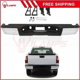 12384374 Hilamps Complete- Chrome Rear Bumper For 2007-2013 Chevy Silverado Gmc Sierra 1500 5.3l