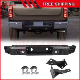 12393673 Hilamps For Chevy Silverado Sierra 1500 2007-2013 Steel Step Rear Bumper W 18w Led Light