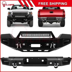 12393835 Hilamps For 2015-2019 Gmc Sierra 2500 3500 6.0l Front And Rear Bumper Built-in Led Lights