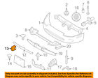 Hja6504ac Jaguar Oem Front Bumper Grille Right