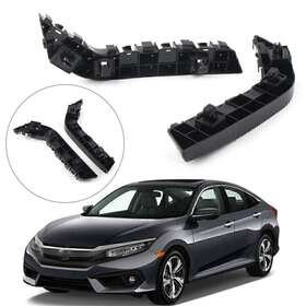 Hkseller2018 920001793216 2 Pcs Front Bumper Retainer Bracket Support Lh Rh For Honda Civic 2017-2019 Us