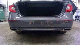 190-10309b Honda Accord 2018-2020 Rear Bumper Sport Exposed Exhaust Tips 116000 Miles