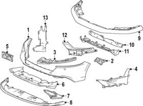 71141-30a-a10zf Honda Genuine Bumper Trim