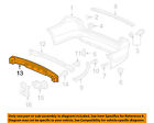 71530shja00zz Honda Odyssey Rear Beam Oem 05-10 Bumper-reinforcement