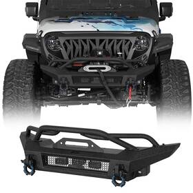 Hooke Road 308930182030 Tube Grill Front Rear Bumper Fit Jeep Gladiator Jt 2020 2021 2022 2023 2024 2025