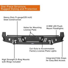 40304022 Hooke Road Front Or Rear Bumper For Tacoma 2005 2006 2007 2008 2009 2010 2011