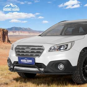4763 Hooke Road Textured Steel Rally Front Bumper Tublar Back Bar For Subaru Outback 2015-2019