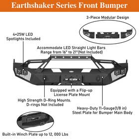 62036002 Hooke Road Fit Dodge Ram 1500 2009 2010 2011 2012 Steel Front/rear Bumper Replacement Bar