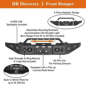 63056033 Hooke Road Heavy Duty Steel Front/rear Bumper For Ram 1500 2019 2020 2021 2022 2023 2024