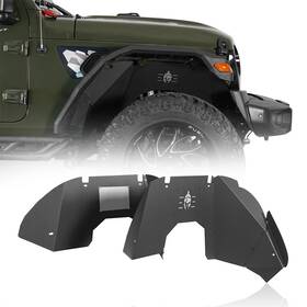 Hooke Road 701270141516 Hookeroad Front Rear Inner Fender Liner Flare Fit 20-25 Jeep Gladiator Jt