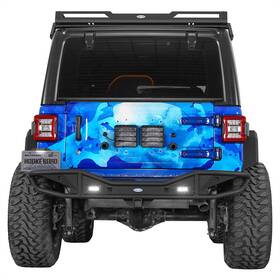 Hooke Road 797034997313 Off-road Steel Tubular Rear Bumper With Hitch Receiver For 18-26 Jeep Wrangler Jl