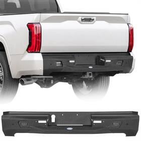 Hooke Road 797034997559 Fit 2022-2026 Toyota Tundra Rear Bumper Reinforcement Black Steel With Led Light