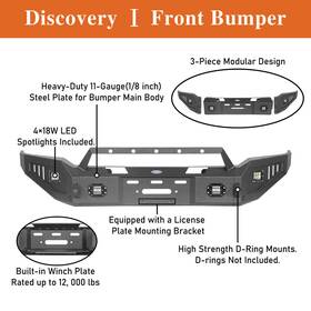 82558250 Hooke Road Sturdy Steel Front Bumper Or Rear Assembly For Ford F-150 2018 2019 2020