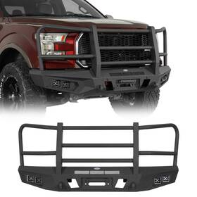 82888284 Hooke Road Magnus Front Rear Bumpers With Grille Guard Steel Fit 2015 2016 2017 Ford F-150
