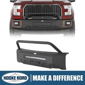 8290 Hooke Road Steel Stubby Front Bumper Replacement Bar For F-150 2015 2016 2017