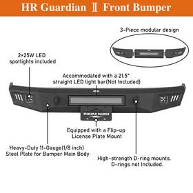 Hooke Road 854085418542 Fit F-150 F-250 F-350 1992 1993 1994 1995 1996 Front Bumper Or Rear Steel