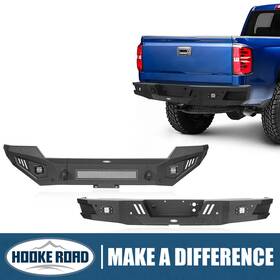 90299025-1 Hooke Road Chevy Silverado 1500 Front Bumper Rear Fit 2016 2017 2018 Texture Black