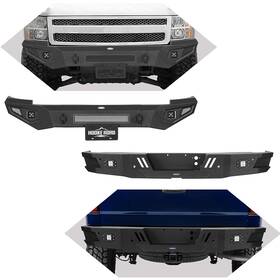 90339025 Hooke Road 2008 2009 2010 2012 Front Rear Bumpers Fit 07-13 Chevrolet Silverado 1500 Parts