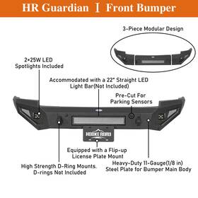 90359025 Hooke Road Steel Front Bumper Or Rear Bar For Chevrolet Silverado 1500 2014 2015