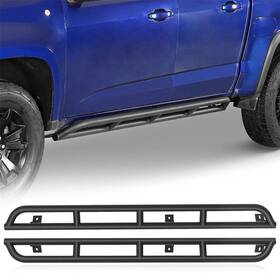 Hooke Road 910102030411 Fit 2015-2024 Chevy Colorado And Gmc Canyon Nerf Side Step Bar Slider Rocker Guard