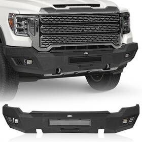 Hooke Road 920001020304 Textured Steel Front Rear Bumper With Light For 2020-2023 Gmc Sierra 2500hd 3500hd