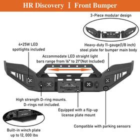 94609462 Hooke Road Front Bumper Or Rear With Led Lights For Gmc Sierra 1500 2016 2017 2018