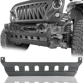 Bxg.2042 Hooke Road Matte Black Steel Front Skid Plate Cover For Jeep Wrangler Jk 2007-2018 2/4door