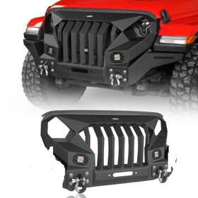 Bxg.3020a-1s Hooke Road Madmax Front Bumper Guard Fit 2018-2024 Jeepwrangler Jl And Gladiator Jt No Wings
