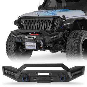 Bxg.3090 Hooke Road For 2020-2025 Jeep Gladiator Jt Front Rear Bumper With Led Spotlights Winch Plate