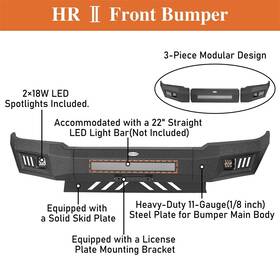 Bxg.4011 Hooke Road Bxg.4024/bxg.4011 Heavy Duty Steel Front/rear Bumper Bar For Toyota Tacoma 2005-2011